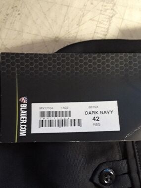 NWT Blauer Cotton Blend Navy Blue Uniform Cargo Pants 42 X 36